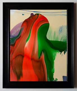 Dale Frank Conservative Institutional Beauty #10, 2012; Varnish on canvas; 87 x 74 cm; (framed); enquire