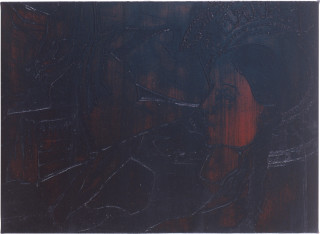 Lindy Lee Psychology of Forgetting, 1991; oils and wax on canvas; 66 x 91.5 cm; enquire