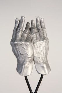 Julie Rrap Instrument: Peeping, 2015; cast aluminium and steel; 164 x 35 x 25 cm; Edition of 5 + AP 1; enquire