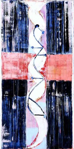 John Firth-Smith Points, 2003; from the series 17.; oil on linen; 6 x 3ft; enquire