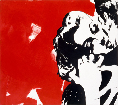 Maria Kozic Clutch 2, 1984; acrylic on canvas; 107 x 167 cm; enquire