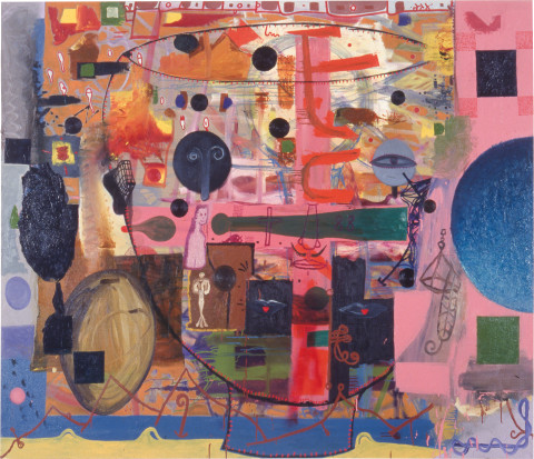 Gareth Sansom Face I, 1988; oil and enamel on linen; 182.8 x 213.3 cm; enquire