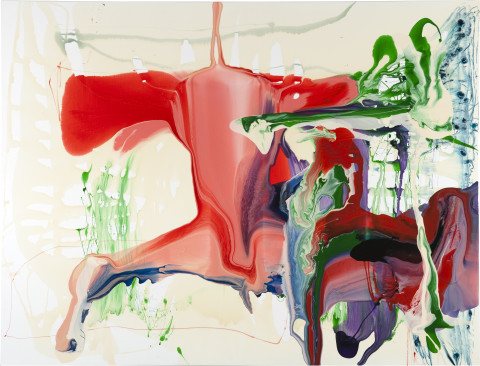 Dale Frank Brugmansia Sanguinea Bent Witch, 2011; varnish on canvas; 200 x 260 cm; enquire