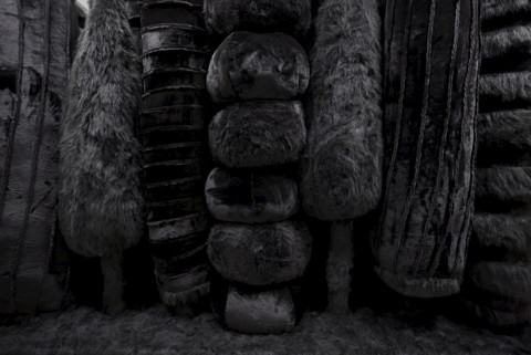 Kathy Temin My Monument: Black Garden (detail), 2010-11; synthetic fur, wood, steel and synthetic filling; 365 x 800 x 300 cm; photo: Mim Sterling; enquire