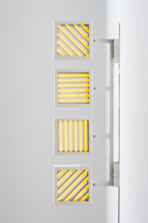 Callum Morton City Lights #3, 2026; steel, powder coating, lights; 96 x 32.5 x 12 cm; enquire