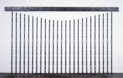 Carole Roberts Twisting Tables, 1990; lead and steel; 267 x 450 cm; enquire