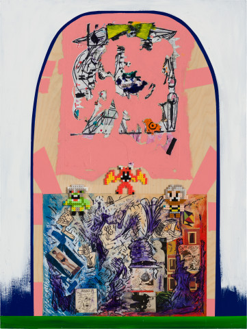 Gareth Sansom Tablet, 2021; mixed media on plywood; 80 x 60 cm; more info; enquire