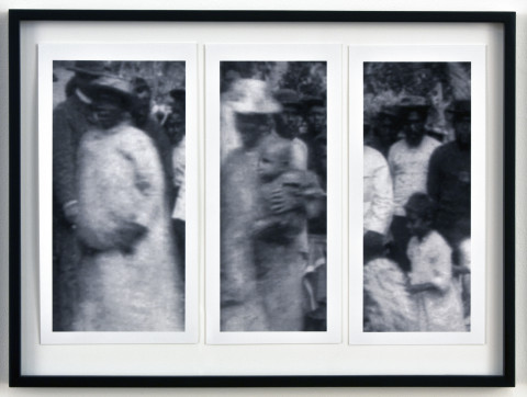 Destiny Deacon and Virginia Fraser Untitled, 2011; assemblage, black and white inkjet prints ; 53 x 71 cm (framed); Edition of 5 + AP 2; enquire