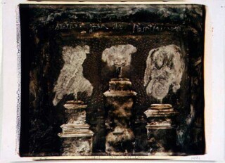 Fiona Hall Book XXXVI Stones and Monuments, 1991; Polaroid photograph; 53 x 68 cm; enquire