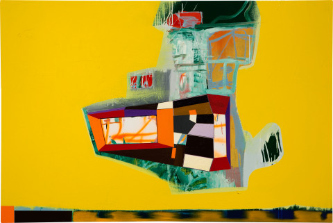 Gareth Sansom Floating, 2009; Oil and enamel on linen; 122 x 183 cm; enquire