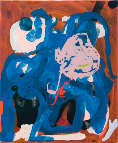 Tom Polo crowded house, 2023; acrylic and Flashe on canvas; 60 x 50 cm; enquire