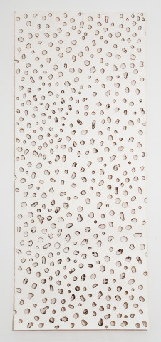 Lindy Lee Kalpa Fires (II), 2009; paper, fire; 310 x 130 cm; enquire