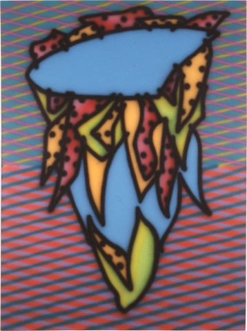 Howard Arkley Happenstance, 1987; acrylic paint on canvas; 160 x 122 cm; enquire