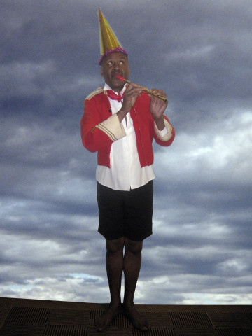Destiny Deacon Lone piper, 2011; inkjet print from digital image on archival paper; 100 x 75 cm; Edition of 5 + 2 APs; enquire