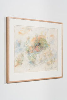John Wolseley Greater bilby burrow, 2026; watercolour and graphite on paper; 55 x 75 cm; 77 x 96 cm (framed); enquire