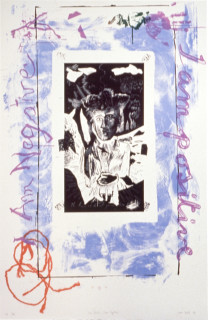 Juan Davila I am Positive, I am Negative, 1989; screenprint; 124 x 80 cm; enquire