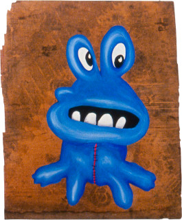 Maria Kozic VISIONARYALS 7, 2000; acrylic on wood; 91.5 x 75 cm; enquire