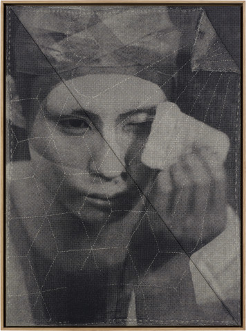 David Noonan Untitled, 2015; silkscreen on linen collage; 78 x 58 cm; enquire