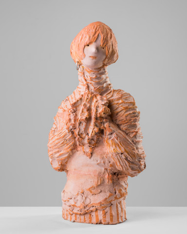 Linda Marrinon Gerry Humphrys 1966, 2019; terracotta; 55 x 28 x 18 cm; more info; enquire