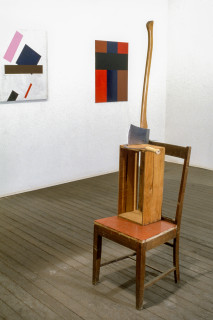John Nixon Self Portrait (Monument), 1984-86; wood and readymade objects; enquire