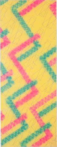 Howard Arkley Bodgie, 1979; acrylic on canvas; 203.6 x 78.6 cm; enquire