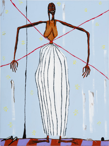 Mia Boe Rip!, 2025; synthetic polymer on linen; 40 x 30 cm; enquire