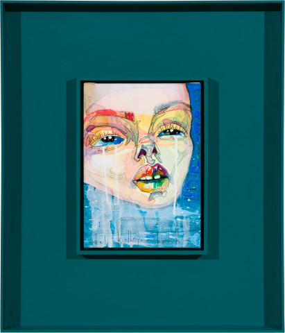 Del Kathryn Barton her tears, 2025; acrylic on French linen; 71 x 60.5 x 8.5 cm; more info; enquire
