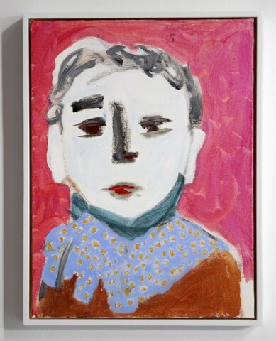 Angela Brennan Boy with polka dot ruff, 2006; acrylic on canvas board; 41 x 30.5cm (unframed), 43 x 33 (framed); enquire