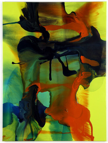 Dale Frank 26. The Unattended Funeral where there is something about Art we should not like, 2007; varnish on canvas; 160 x 120 cm; enquire