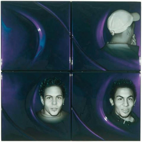 Patricia Piccinini HOTHSV, 2002; ABS plastic and automotive paint; 100 x 100 x 5 cm; 4 panels; enquire