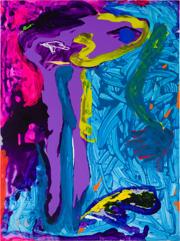 Tom Polo some say otherwise, 2023; acrylic Flashe and oil stick on canvas; 182 x 138 cm; enquire