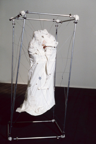 Richard Goodwin Head Study, 1983; cotton, aluminium, stainless steel; 90 x 45 x 45 cm; enquire