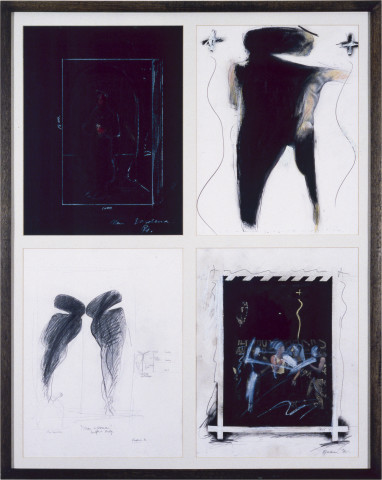 Richard Goodwin Untitled Study, 1983; graphite, chalk and pastel on paper; 80 x 115 cm; enquire