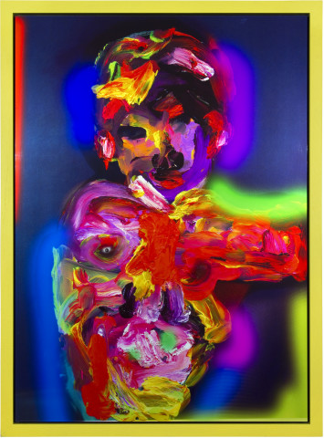 TV Moore Knocking Shop, 2012; colour photograph with hand painted frame; 80 x 60 cm; enquire