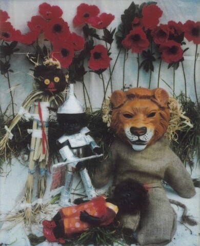 Destiny Deacon Oz Games - Under the spell of the tall poppies, 1998-03; light jet print from Polaroid original; 100 x 80 cm; Edition of 15; enquire
