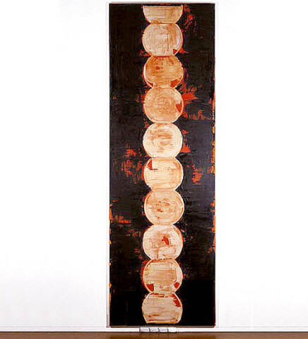 John Firth-Smith Rising, 2001; from the series Exhibited in 'Stolen Ritual', 2006; oil on linen; 366 x 122 cm; (12 x 4ft.); enquire
