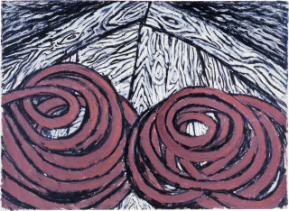 Jan Murray Boat (Drawing), 1985; solid marker and oil stick on paper; 106 x 133 cm; enquire