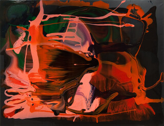 Dale Frank Tuesday afternoons till 7.00pm was the regular arrangement, 2011; varnish on canvas; 200 x 260 cm; enquire