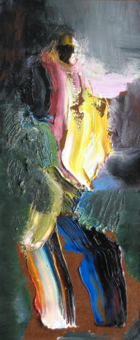 Louise Hearman Untitled #1183, 2004; oil on masonite; 35 x 15 cm; enquire