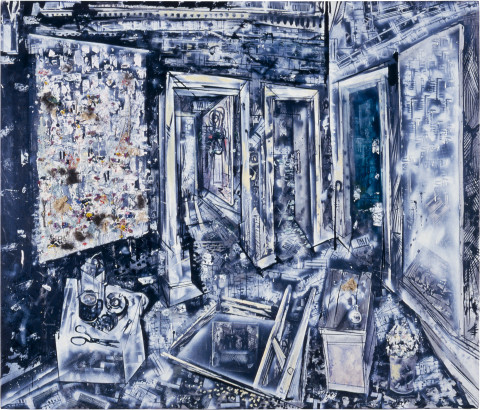 Victor Rubin Optic Nerve Syndrome: A High Tide and Green Grass, 1987; oil on canvas; 168 x 198 cm; enquire