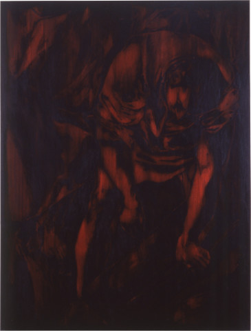Lindy Lee This too is Heroic, 1988; oils and wax on canvas; 189 x 145 cm; enquire