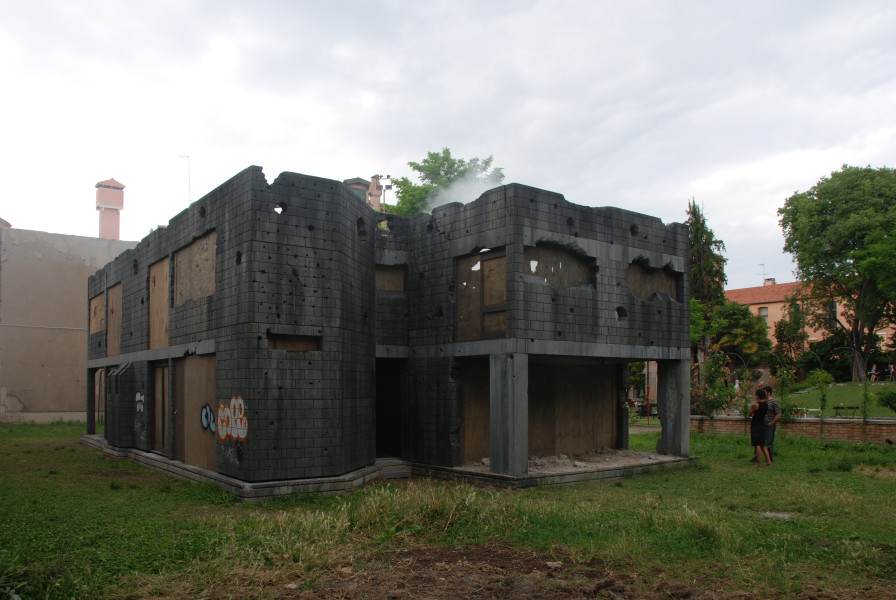 Installation view; Callum Morton Valhalla, 2007; steel, polystyrene, epoxy resin, silicon, marble, glass, wood, acrylic paint, lights, sound, motor
; 465 x 1475 x 850cm; enquire