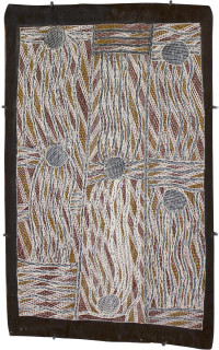 Mulkun Wirrpanda Bindiyalngu, 2015; 4788X; Bark painting; enquire