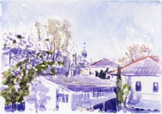 Gunter Christmann Rebusuber Suberebus, 1988; watercolour on Inges paper; 59.5 x 73.5 cm; enquire