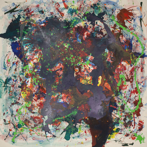 Julie Rrap Loaded: Green #3, 2012; digital print face mounted on perspex ; 126 x 126 cm; Edition of 3 + AP 2; enquire