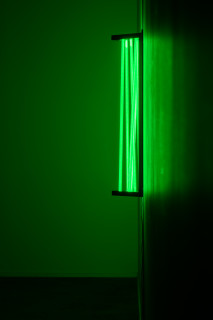 Callum Morton City Lights #11, 2026; steel, 2Pac polyurethane, lights; 94.5 x 19 x 15.5 cm; enquire