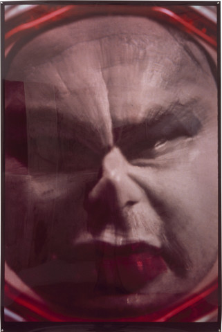 Mike Parr Two of ten cibachromes from The Umbrella of Glass (Fading), 1981-1993; 190 x 127 cm; enquire