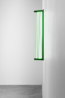 Callum Morton City Lights #11, 2026; steel, 2Pac polyurethane, lights; 94.5 x 19 x 15.5 cm; enquire