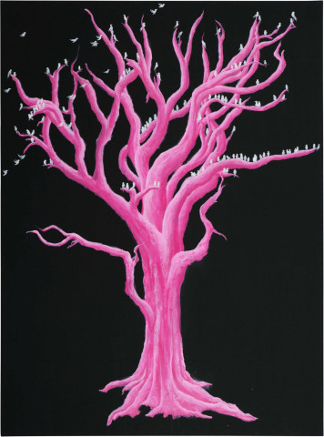 Nell On a Withered Tree, 2005; acrylic on canvas; 137 x 101.5 cm; enquire