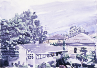 Gunter Christmann Rebusuber Suberebus, 1988; watercolour on Inges paper; 59.5 x 73.5 cm; enquire